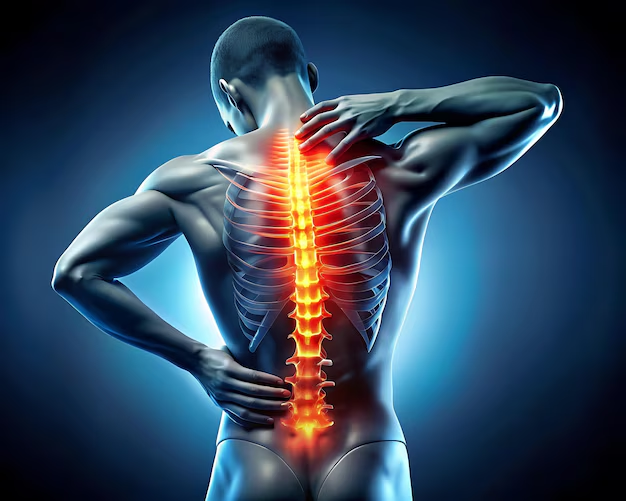 Chiropractic doctor performing spinal adjustment and rehabilitative treatment on patient