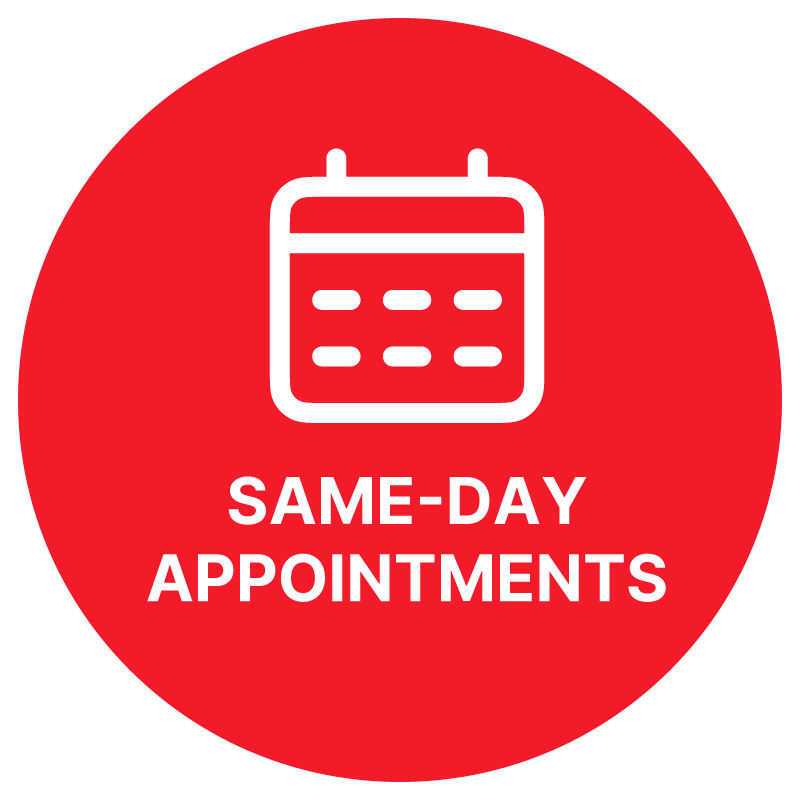 Clinic front desk coordinator scheduling same-day patient intake appointment